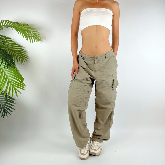 REI Pants - Vintage Y2K Khaki Indie Grunge Low Rise Gorpcore Convertible Cargo Pants / Sz: 8